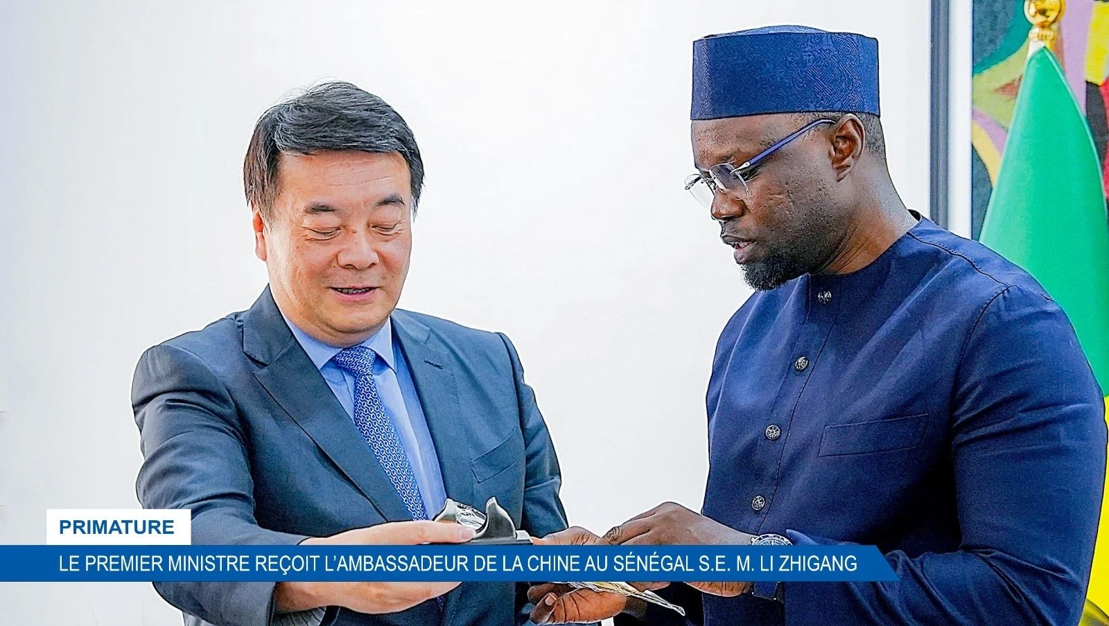 Primature : Le premier ministre reçoit l'ambassadeur de la Chine au Sénégal S.E.M. LI ZHIGANG