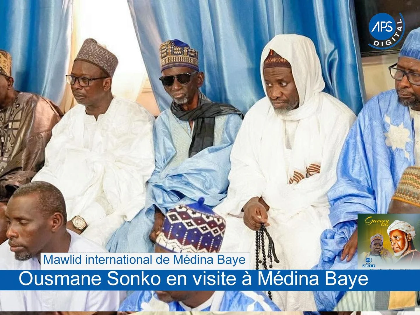 Mawlid international de Médina Baye : Ousmane Sonko en visite à Médina Baye