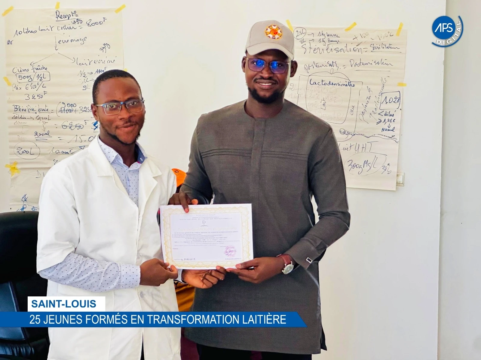 Saint-Louis : 25 jeunes formés en transformation laitière 