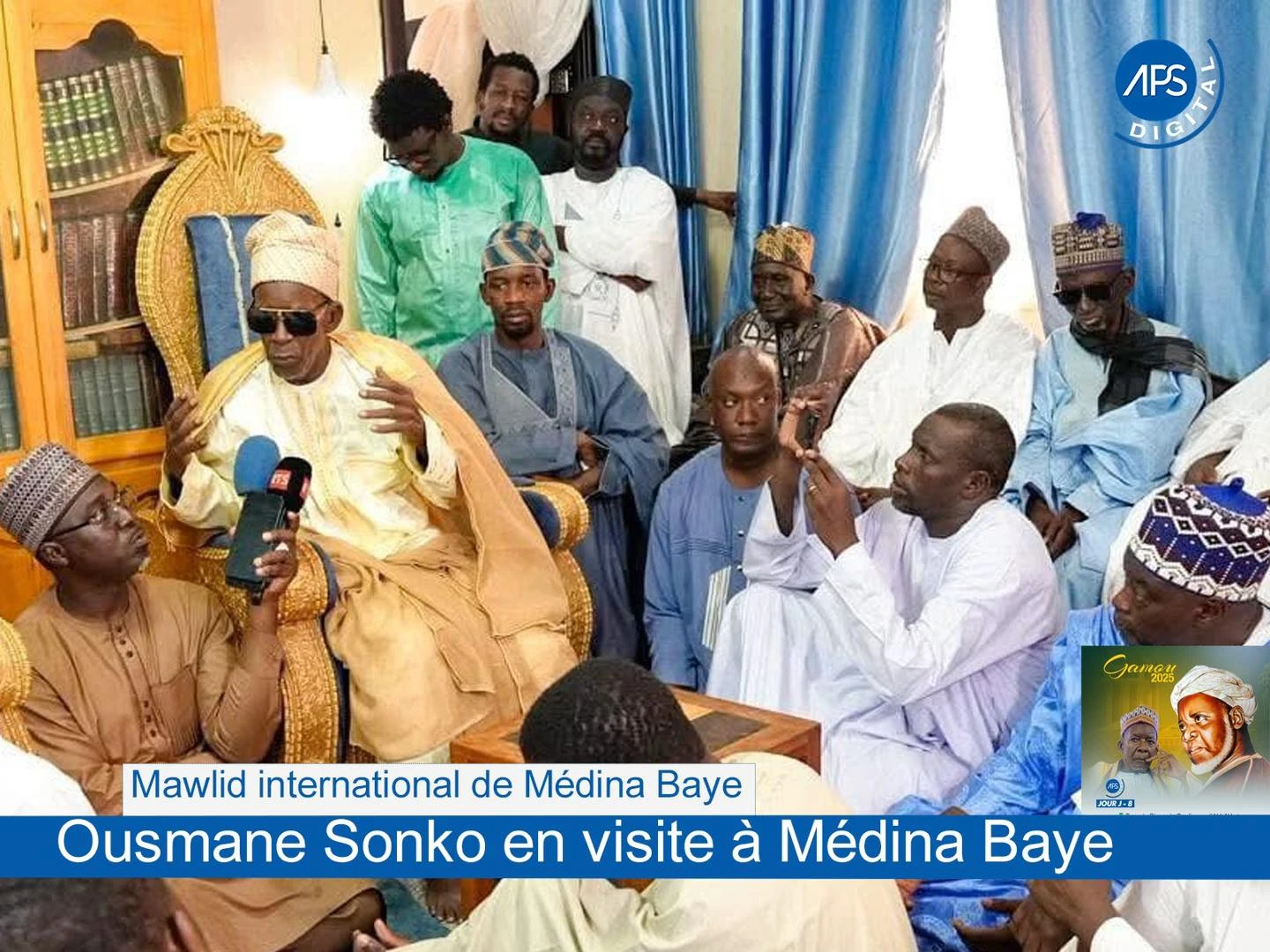 Mawlid international de Médina Baye : Ousmane Sonko en visite à Médina Baye