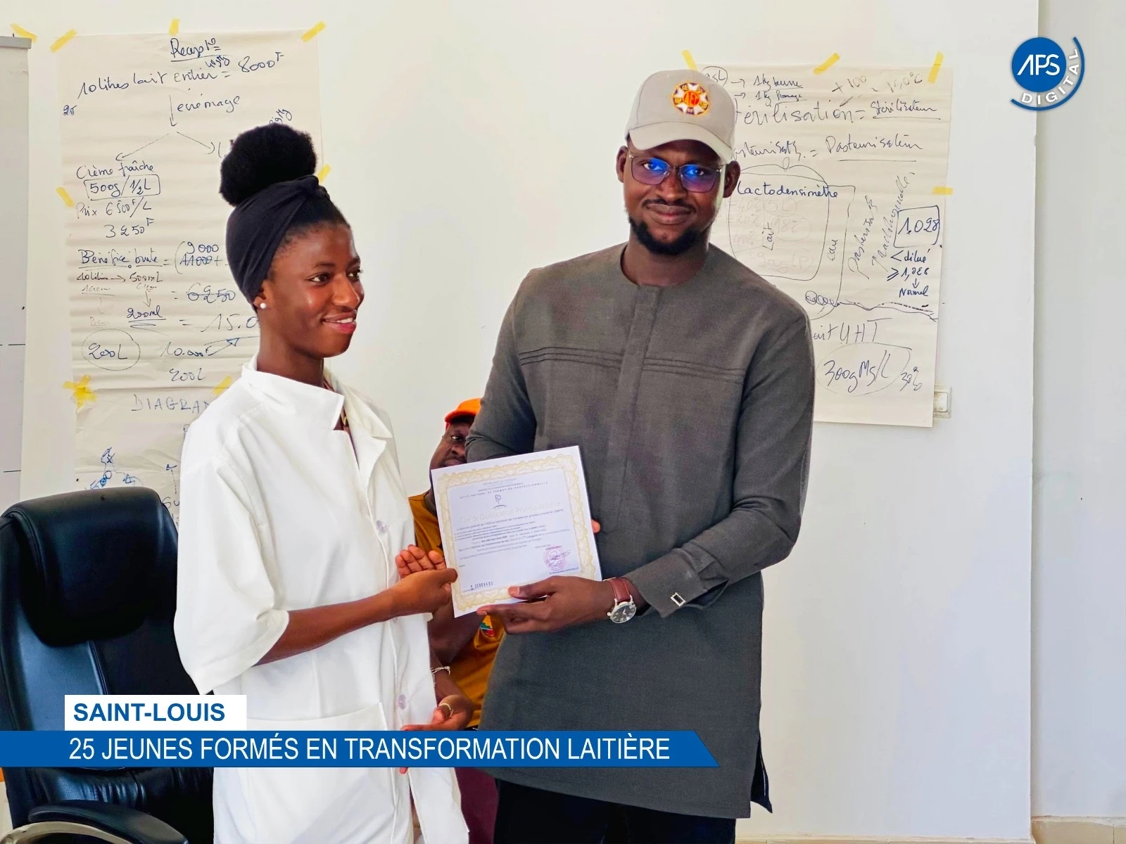 Saint-Louis : 25 jeunes formés en transformation laitière 