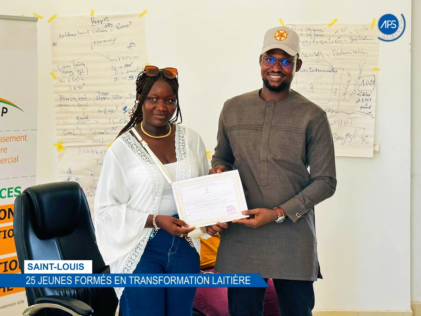 Saint-Louis : 25 jeunes formés en transformation laitière 