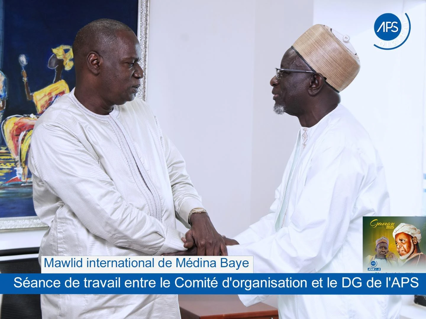 Mawlid international de Médina Baye : Séance de travail entre le Comité d'organisation et le DG de l'APS