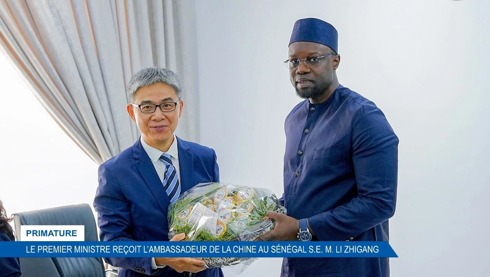 Primature : Le premier ministre reçoit l'ambassadeur de la Chine au Sénégal S.E.M. LI ZHIGANG