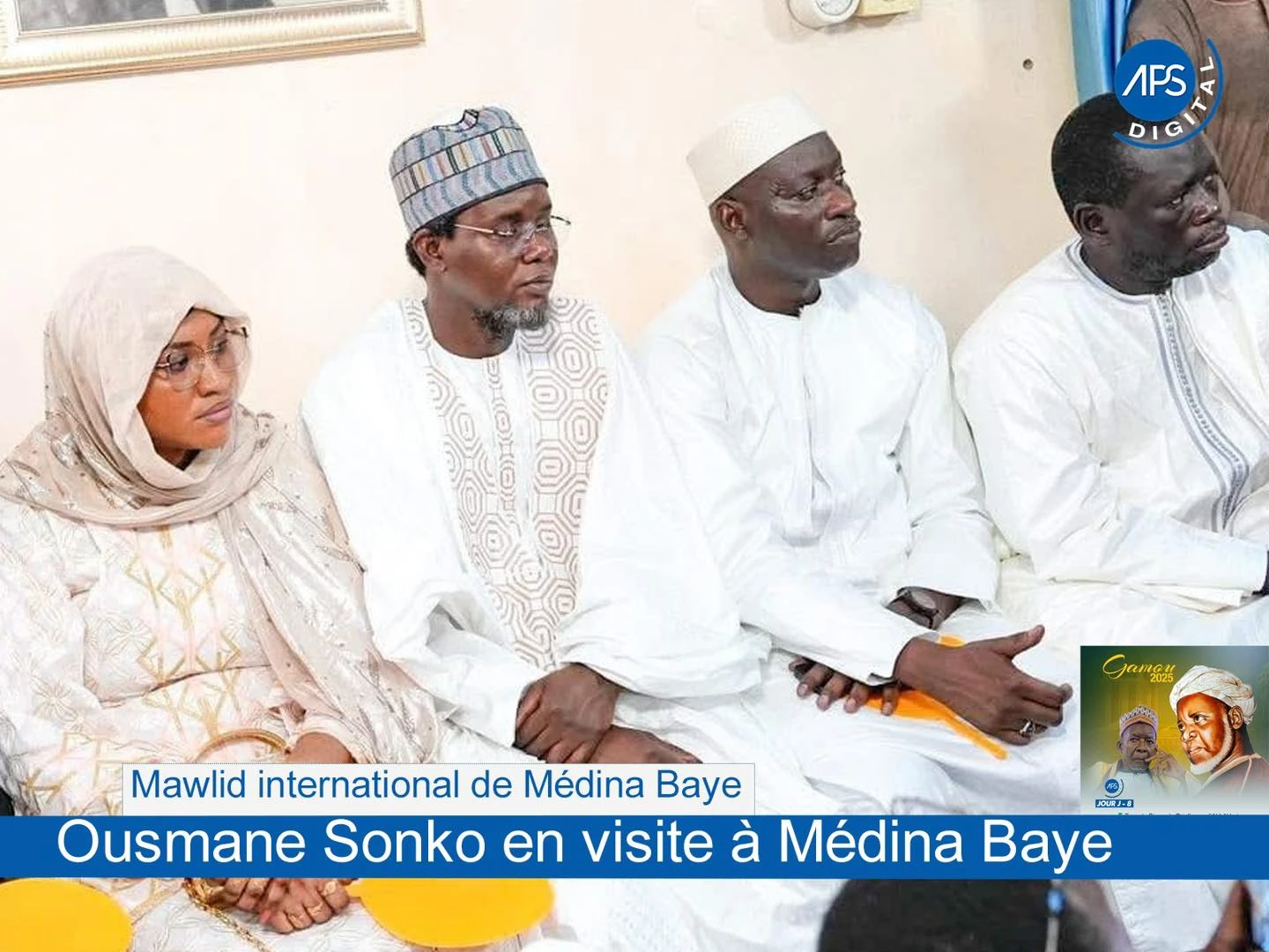 Mawlid international de Médina Baye : Ousmane Sonko en visite à Médina Baye