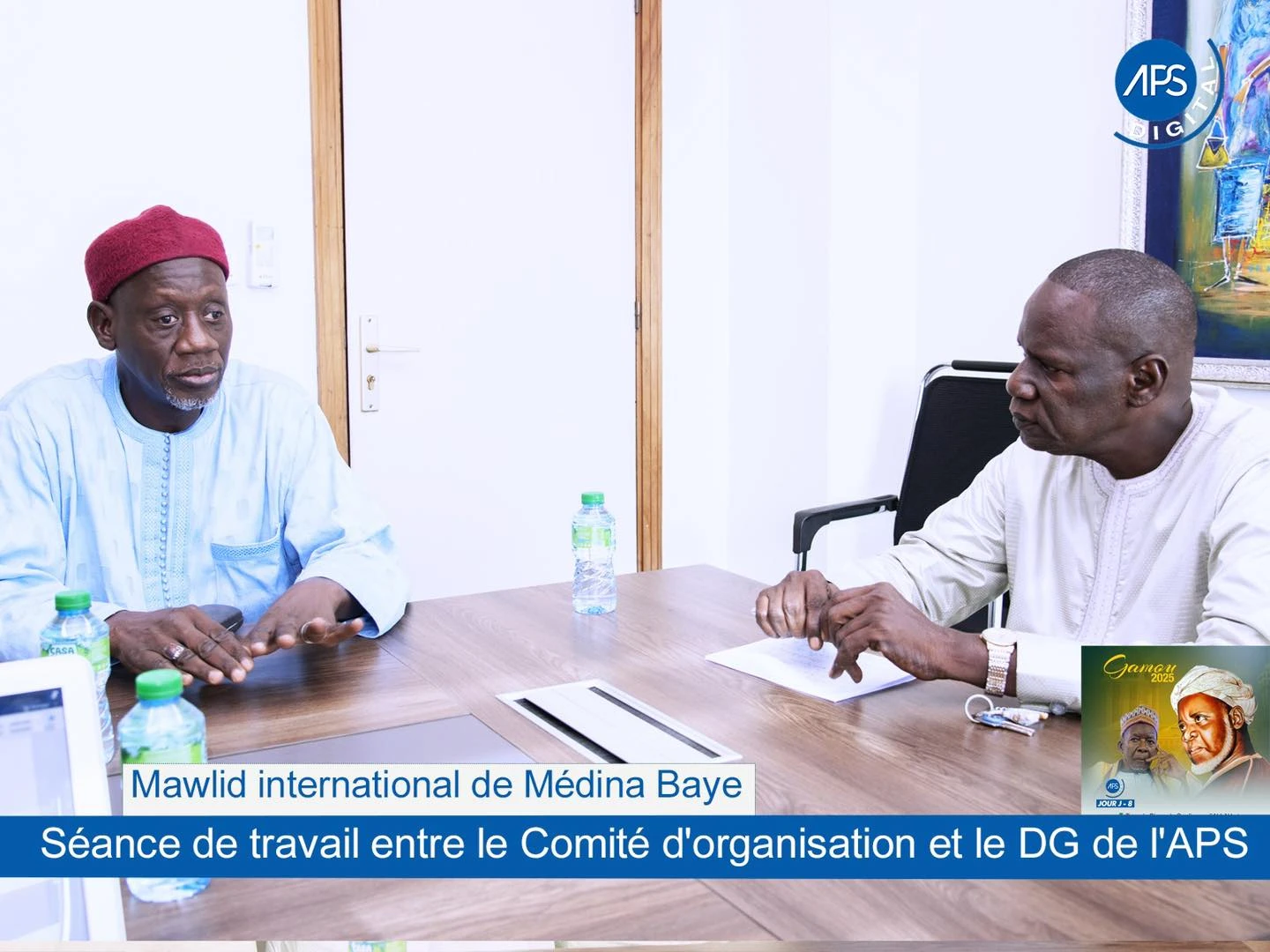 Mawlid international de Médina Baye : Séance de travail entre le Comité d'organisation et le DG de l'APS