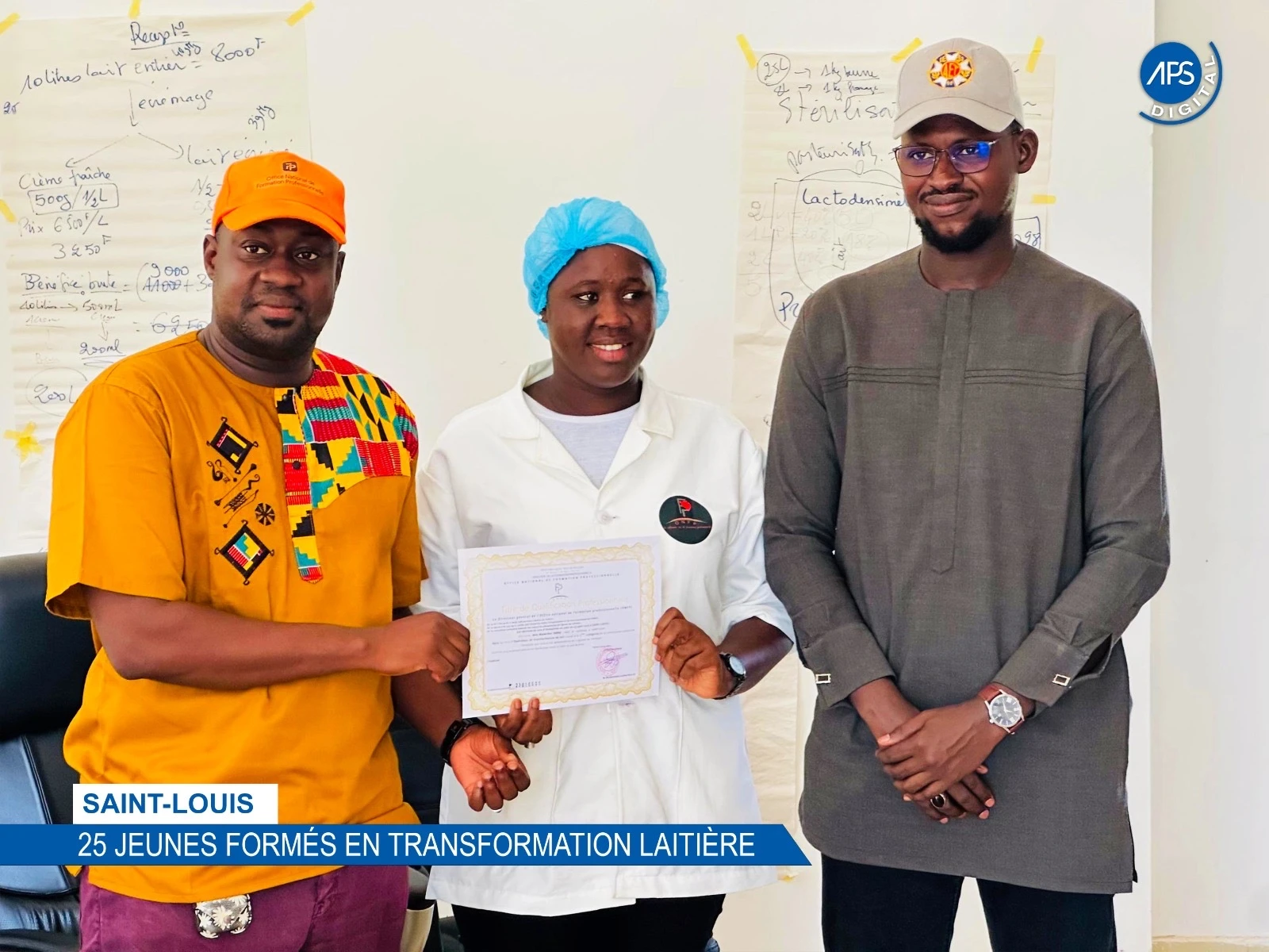 Saint-Louis : 25 jeunes formés en transformation laitière 