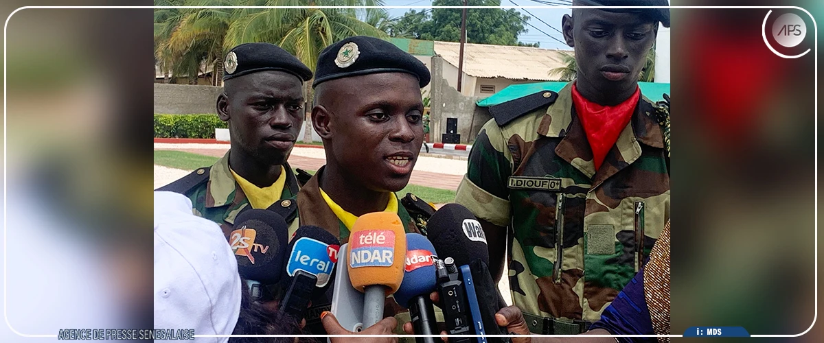 Dakar-Bango : le drapeau présenté à 1803 nouvelles recrues