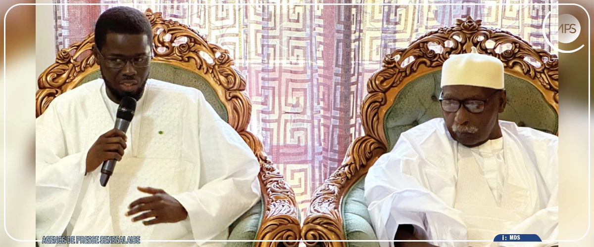 Bassirou Diomaye Faye reçu par le khalife Serigne Babacar Sy Mansour