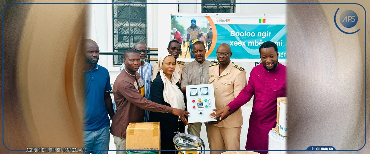 Du matériel de la Fondation Sonatel pour faciliter l'évacuation des eaux pluviales à Diourbel