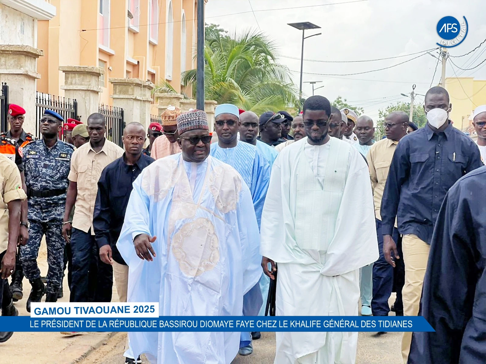 Gamou Tivaouane 2025 : Le président de la République Bassirou Diomaye Faye chez le Khalife Général des Tidianes