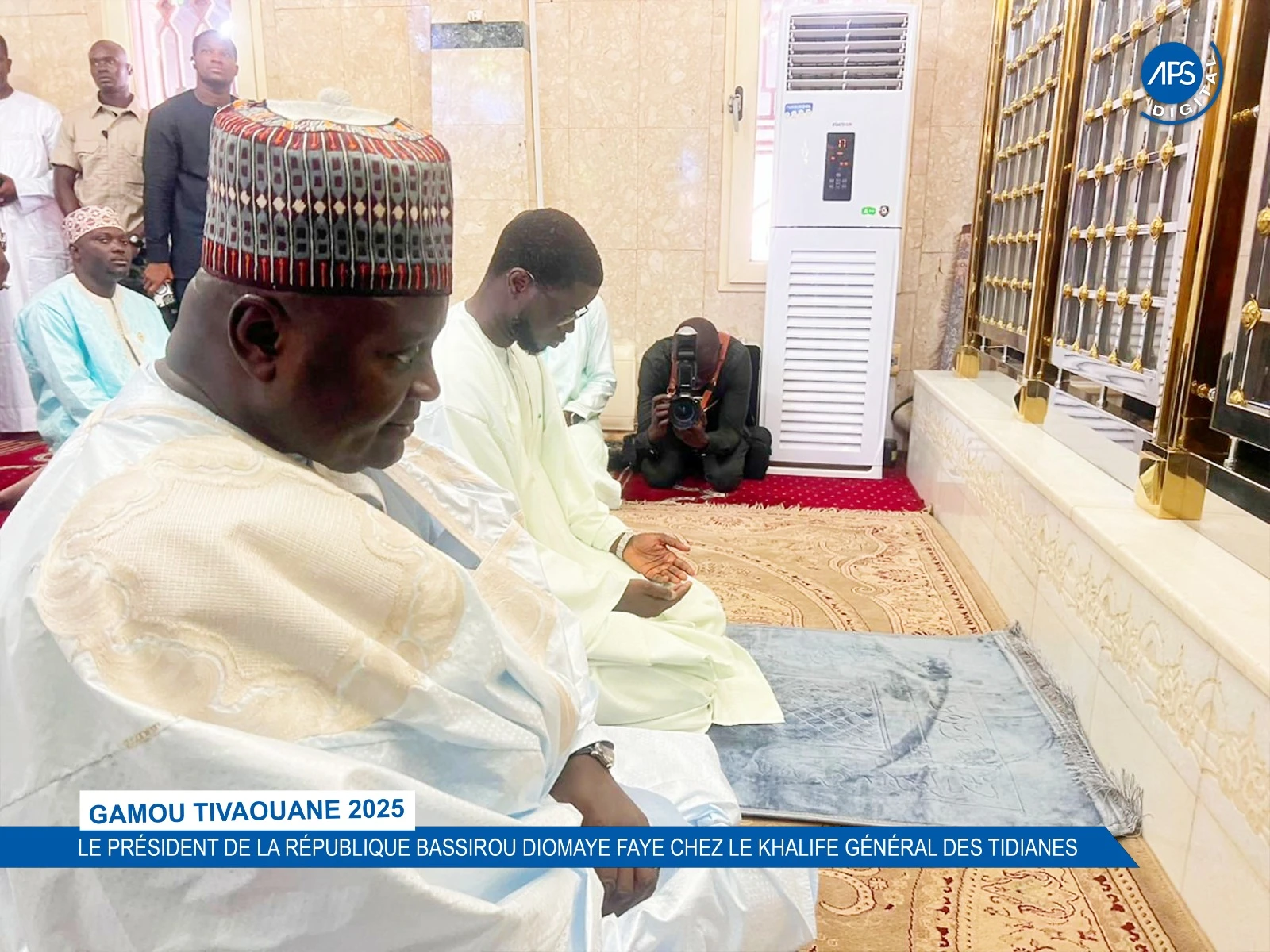 Gamou Tivaouane 2025 : Le président de la République Bassirou Diomaye Faye chez le Khalife Général des Tidianes
