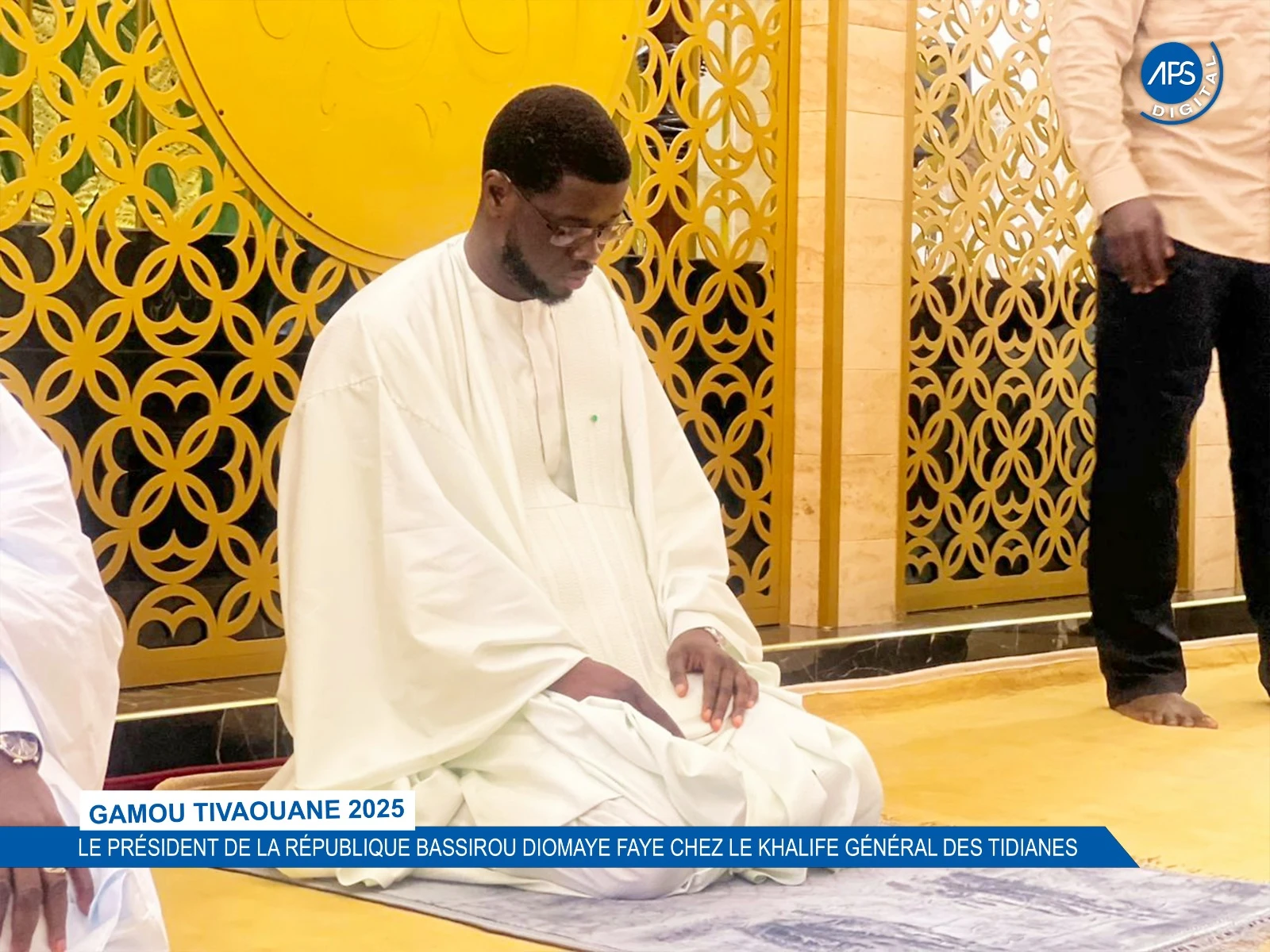 Gamou Tivaouane 2025 : Le président de la République Bassirou Diomaye Faye chez le Khalife Général des Tidianes