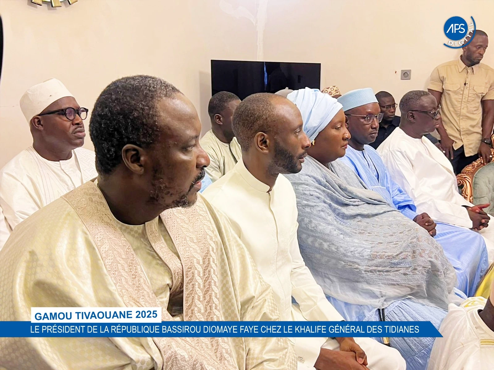 Gamou Tivaouane 2025 : Le président de la République Bassirou Diomaye Faye chez le Khalife Général des Tidianes
