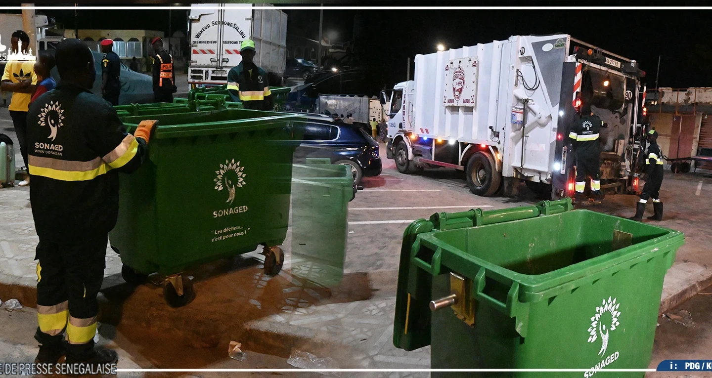 La SONAGED devrait collecter 12 000 m³ de déchets après le Magal