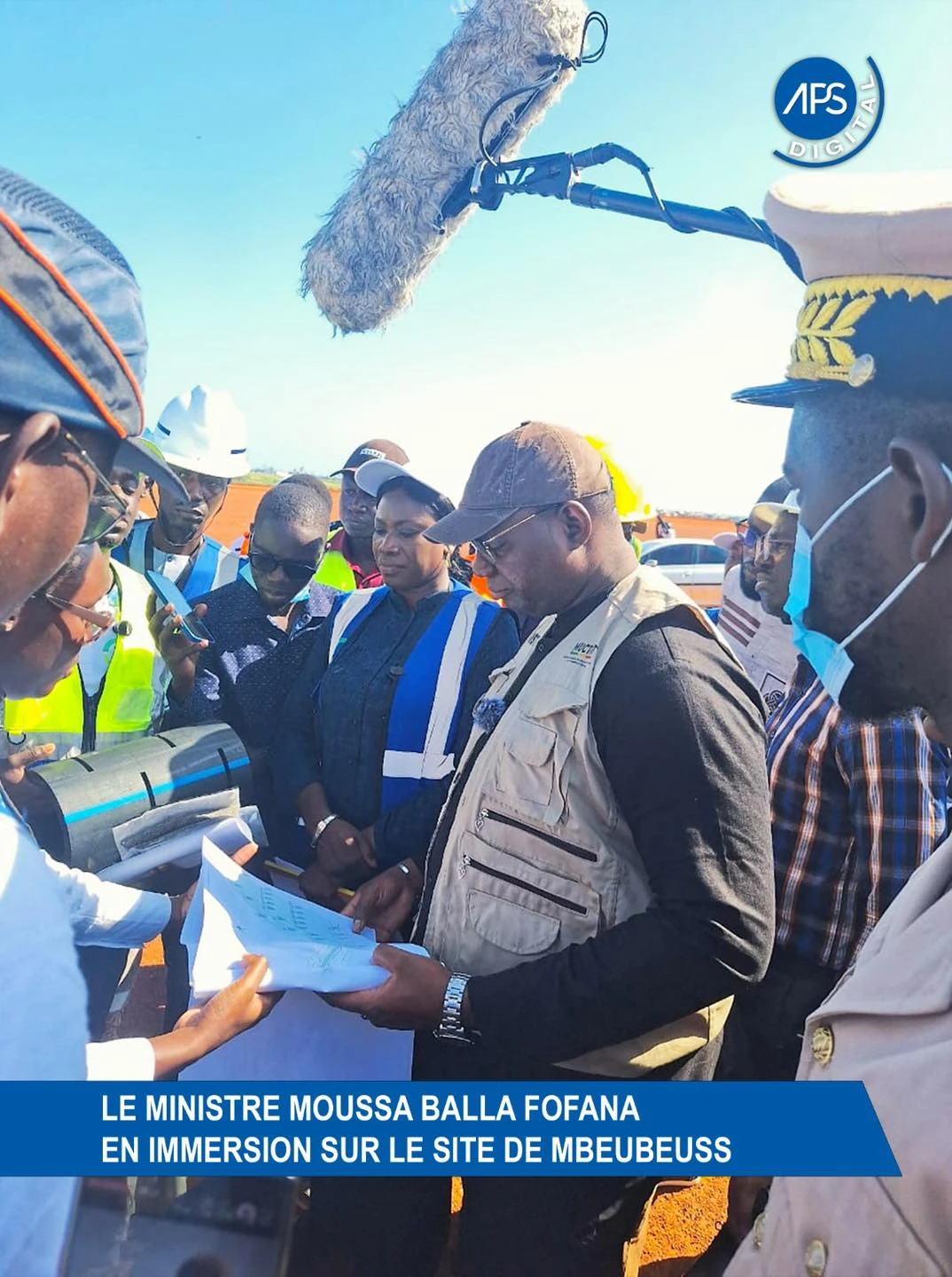 Le ministre Moussa Balla Fofana en immersion sur le site de Mbeubeuss