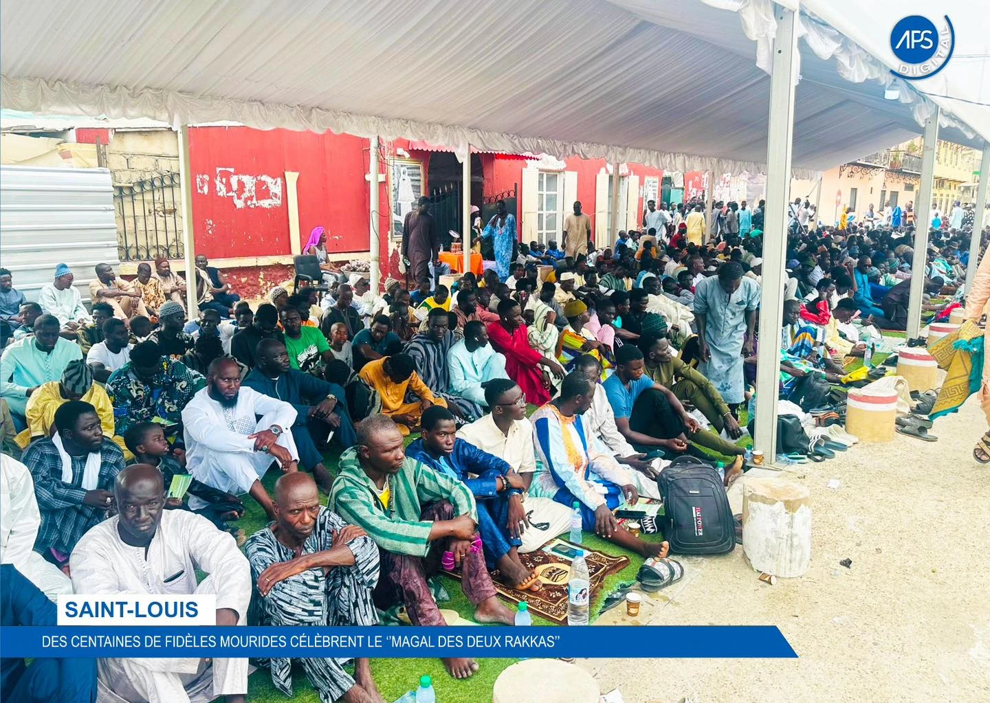 Saint-Louis : des centaines de fidèles mourides célèbrent le " Magal des deux Rakkas "