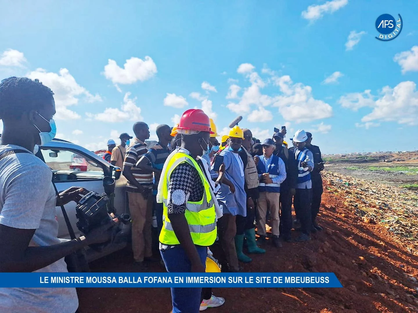 Le ministre Moussa Balla Fofana en immersion sur le site de Mbeubeuss