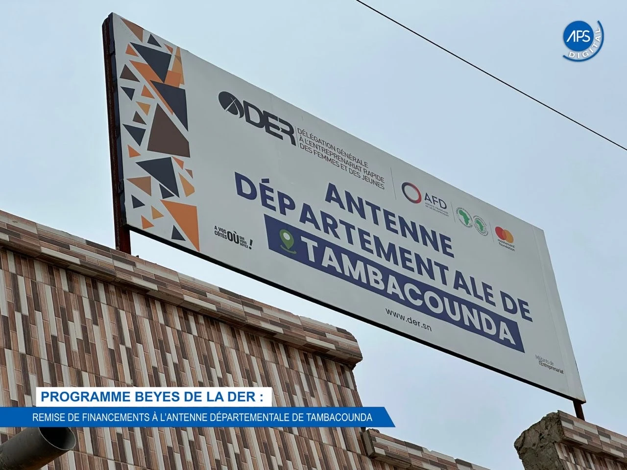 Programme Beyes de la Der : remise de financement à l'antenne départementale de Tambacounda 