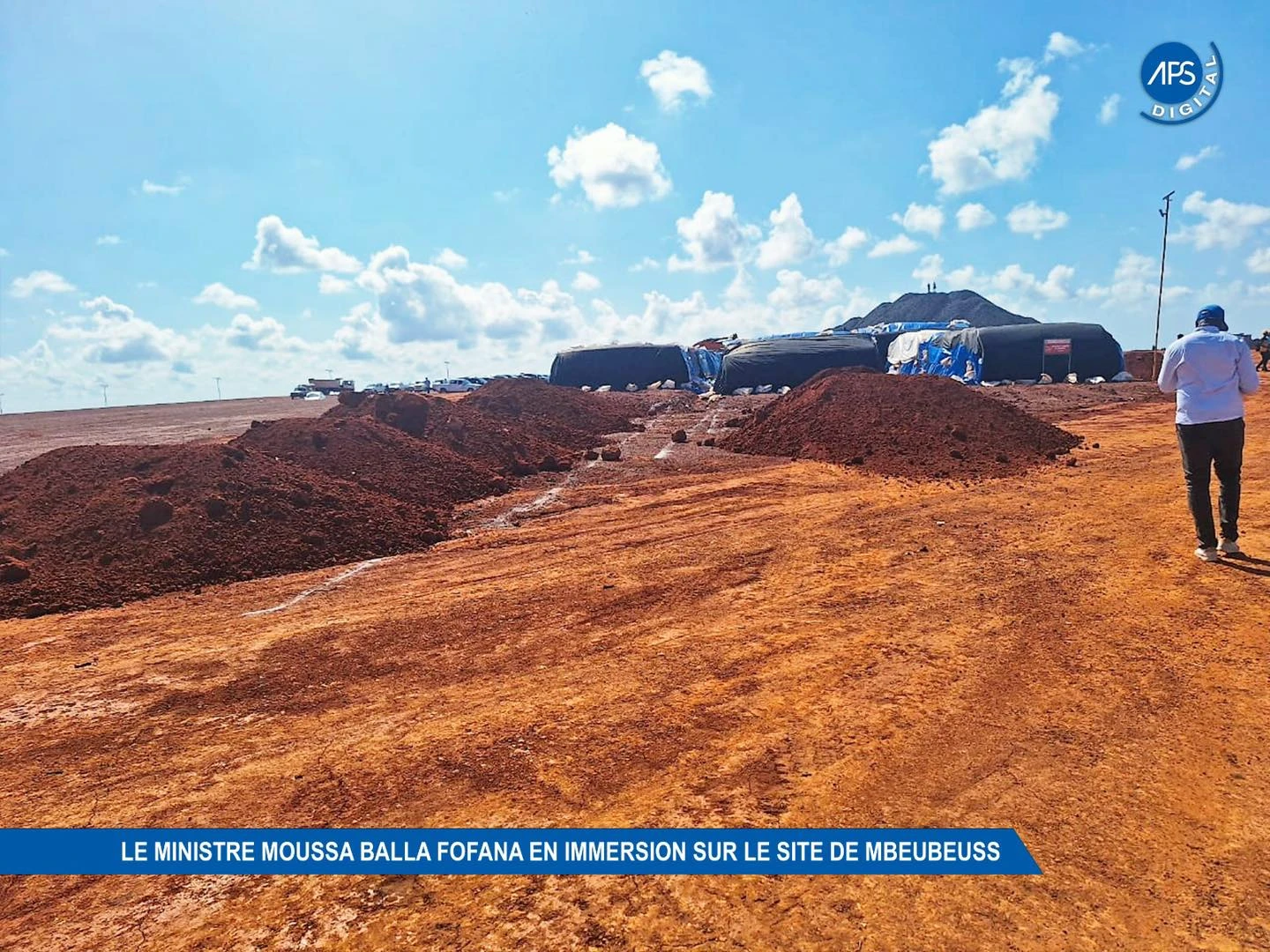Le ministre Moussa Balla Fofana en immersion sur le site de Mbeubeuss