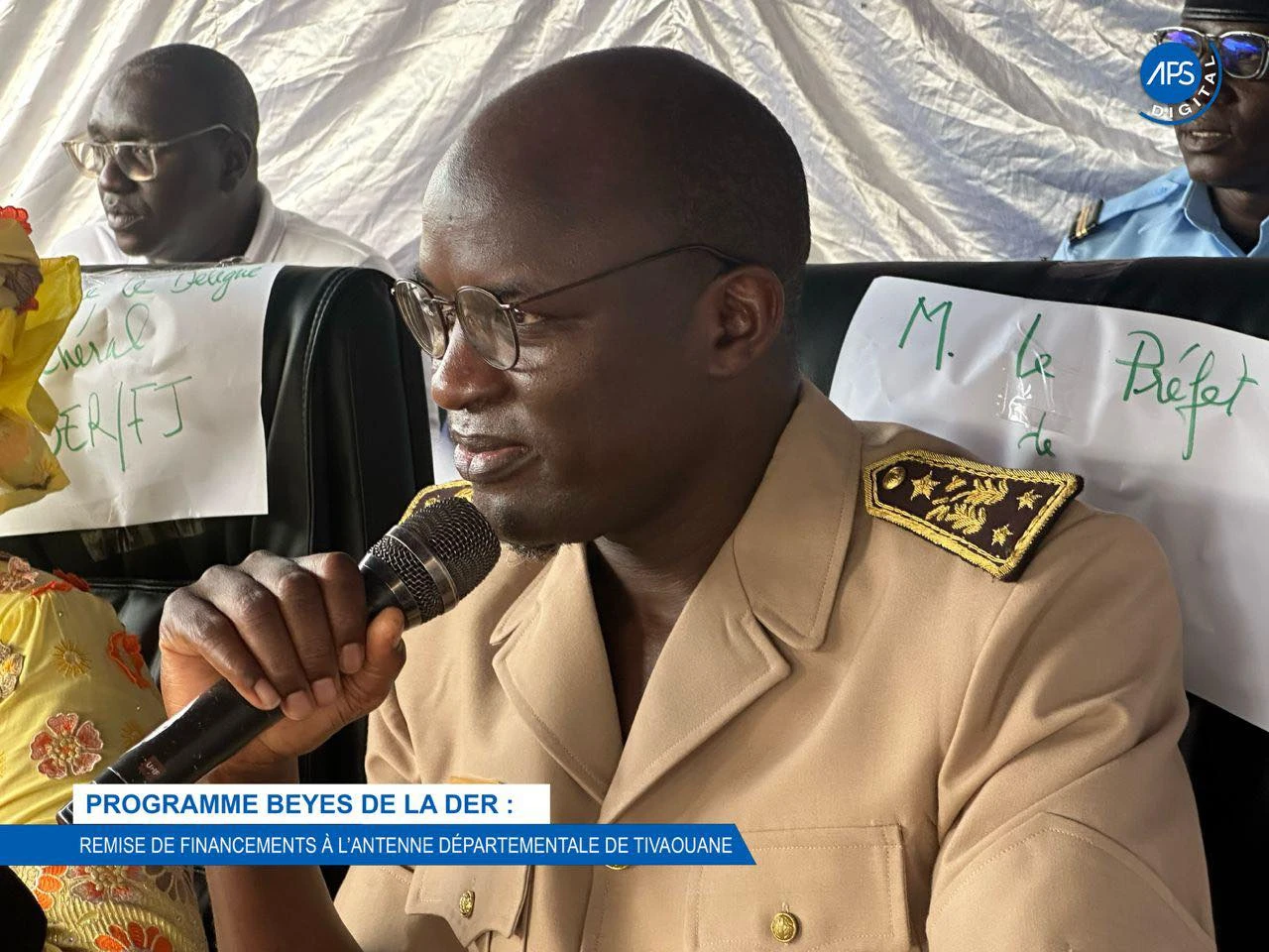 Programme Beyes de la DER : Remise de financements à l'antenne départementale de Thiès