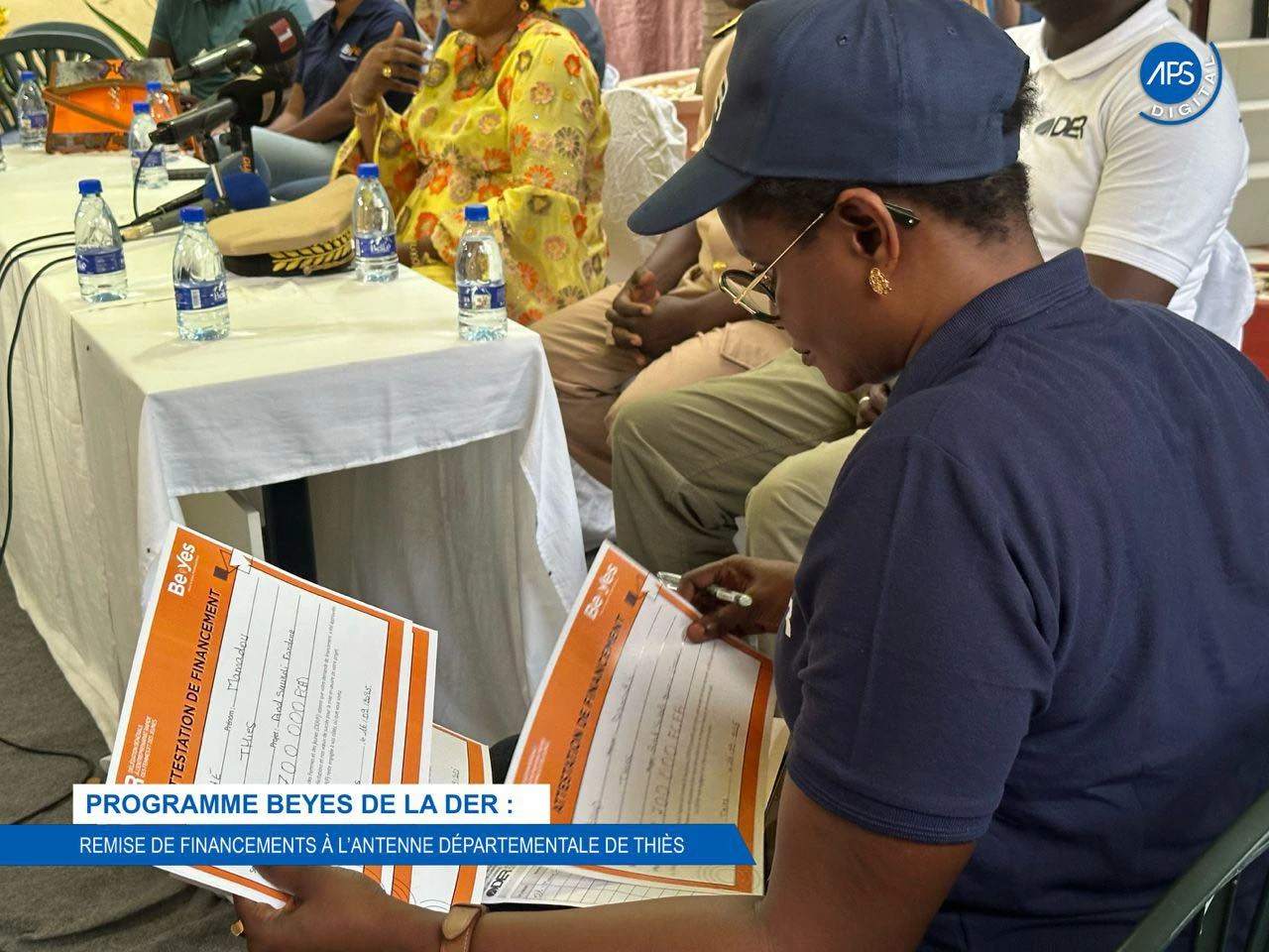 Programme Beyes de la DER : Remise de financements à l'antenne départementale de Thiès