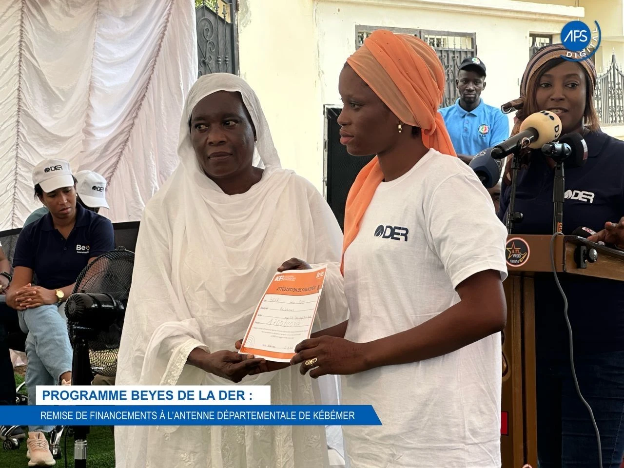 Programme Beyes de la DER : Remise de financement à l'antenne départementale de kébémer