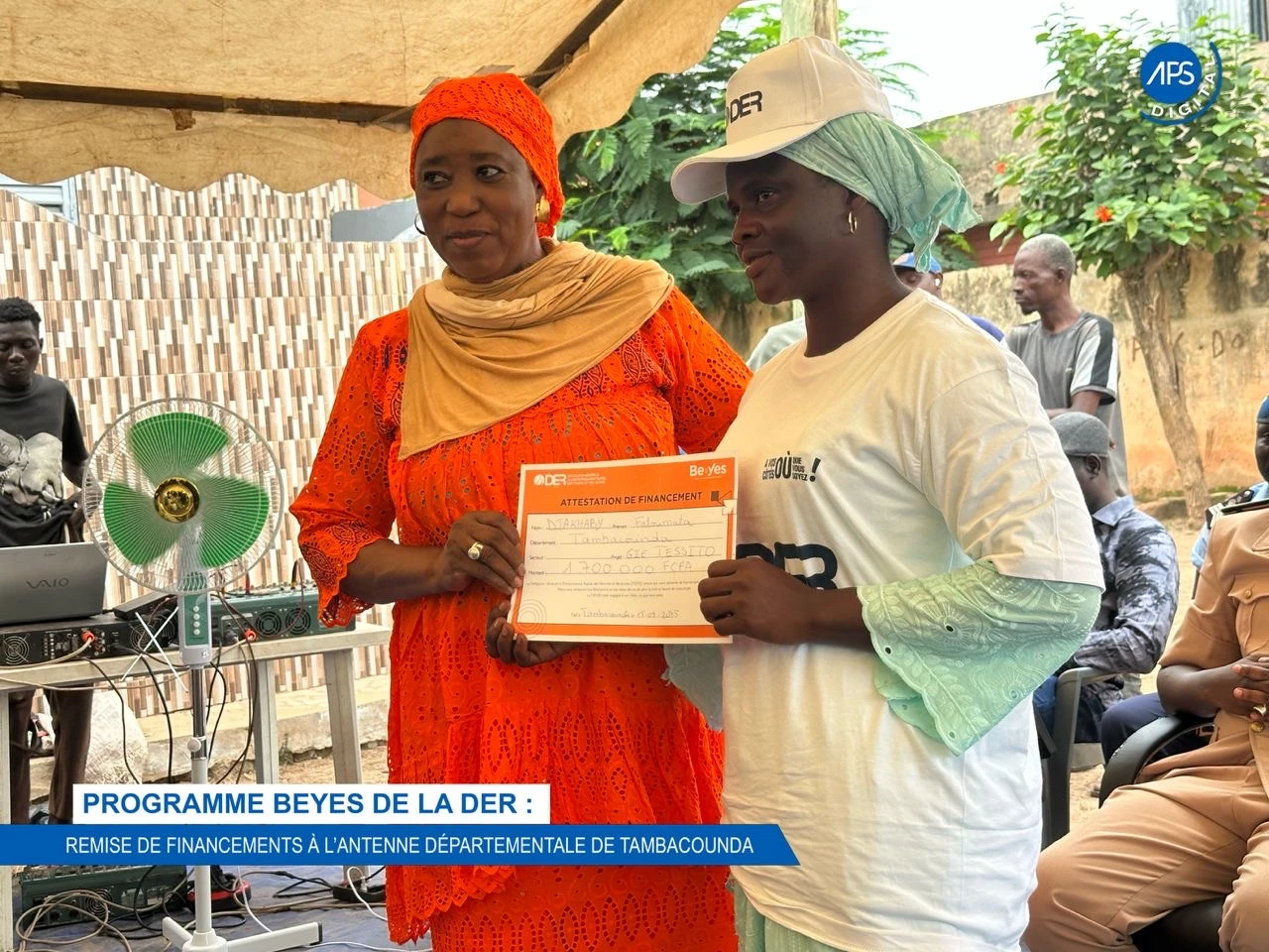 Programme Beyes de la Der : remise de financement à l'antenne départementale de Tambacounda 