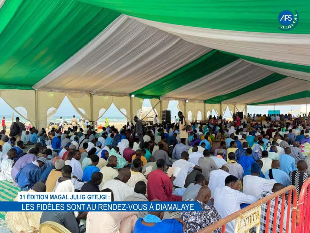 31 édition Magal Julig Geelci : les fidèles sont au rendez-vous à Diamalaye