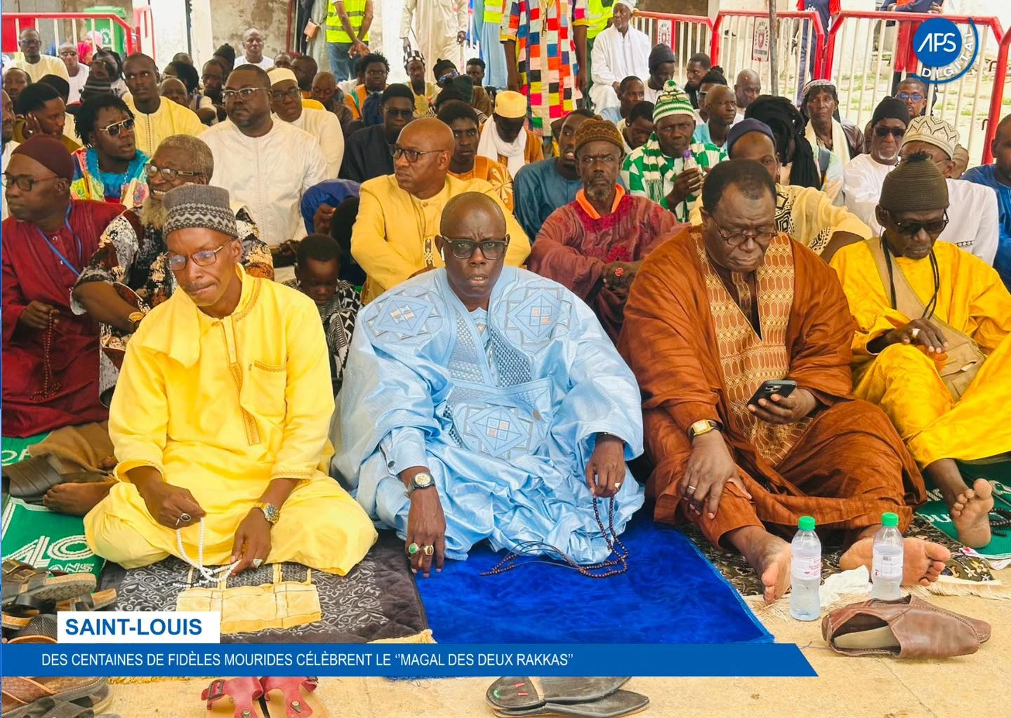 Saint-Louis : des centaines de fidèles mourides célèbrent le " Magal des deux Rakkas "