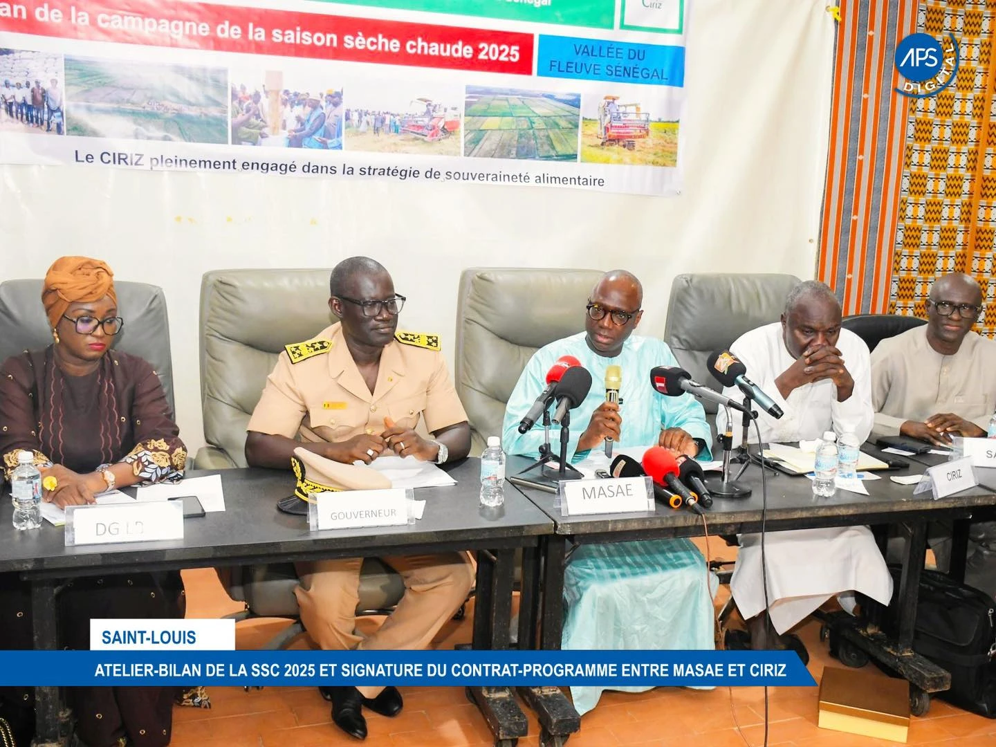 Saint-Louis : Atelier - Bilan de la SSC 2025 et signature de contrat - programme entre MASAE et CIRIZ