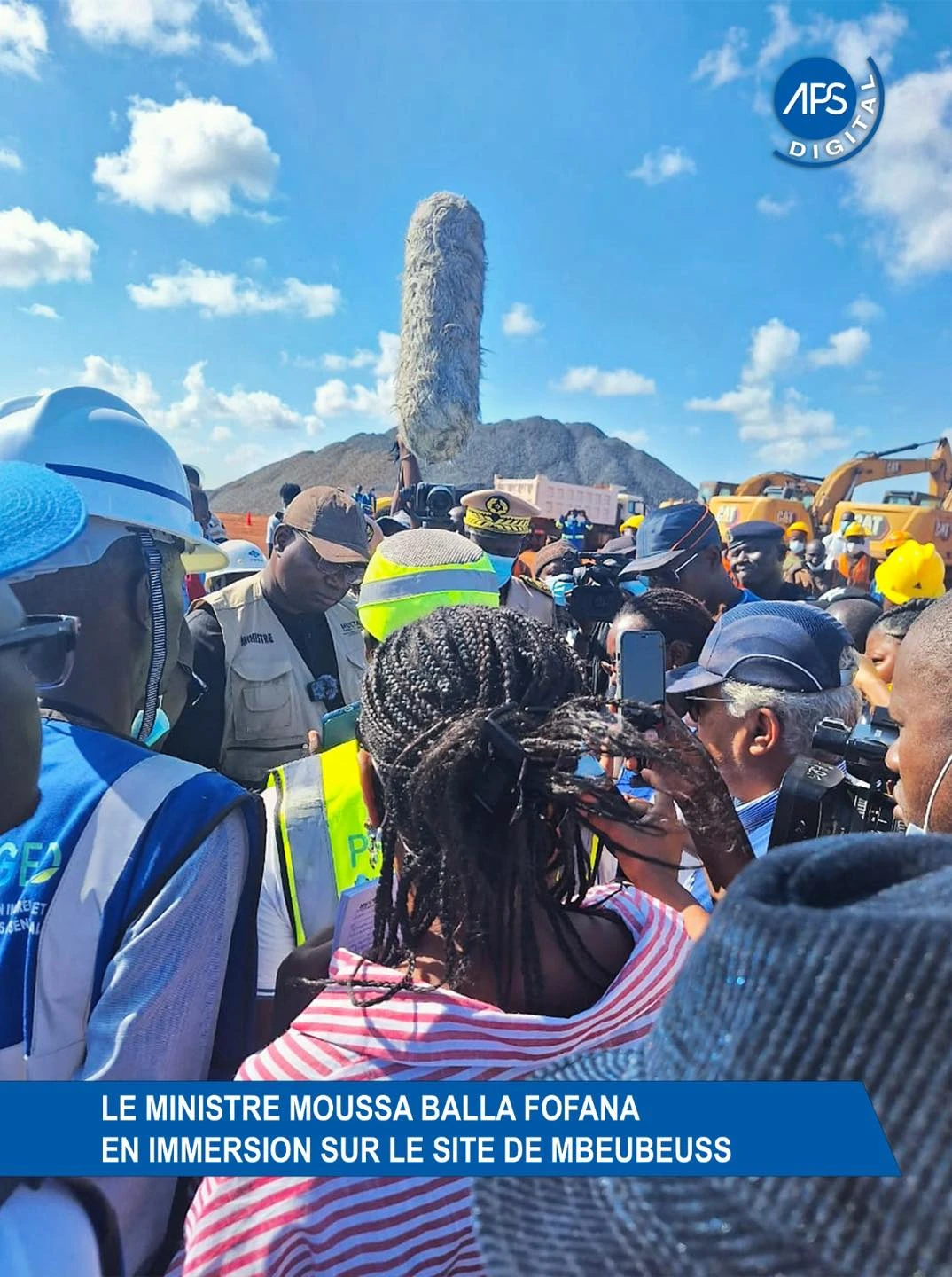 Le ministre Moussa Balla Fofana en immersion sur le site de Mbeubeuss