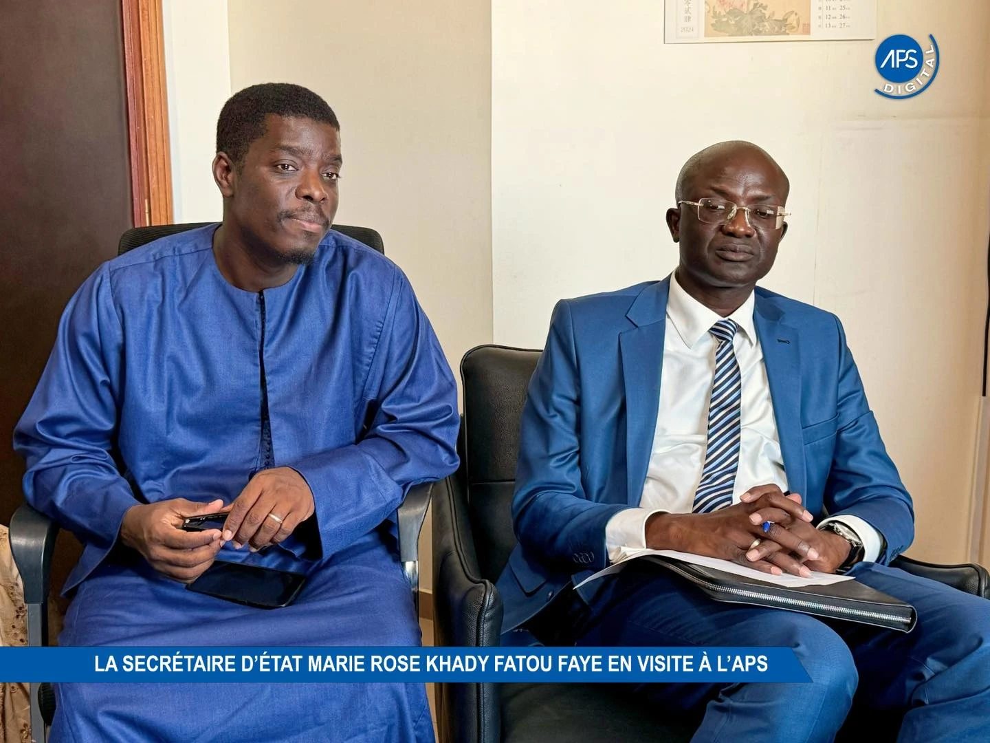 La Secrétaire d’État Marie Rose Khady Fatou Faye en visite à l’APS (Agence de Presse Sénégalaise)
