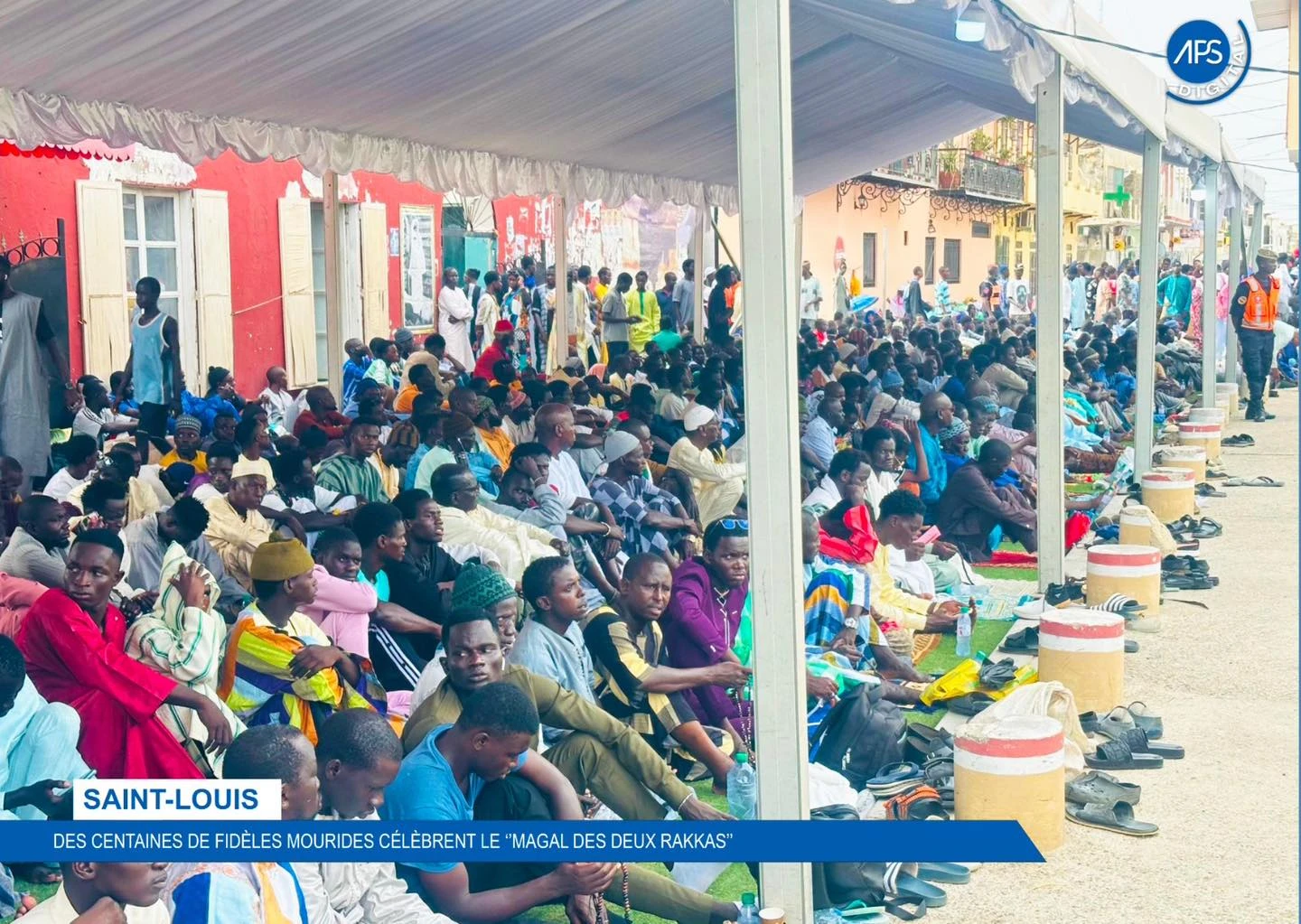 Saint-Louis : des centaines de fidèles mourides célèbrent le " Magal des deux Rakkas "