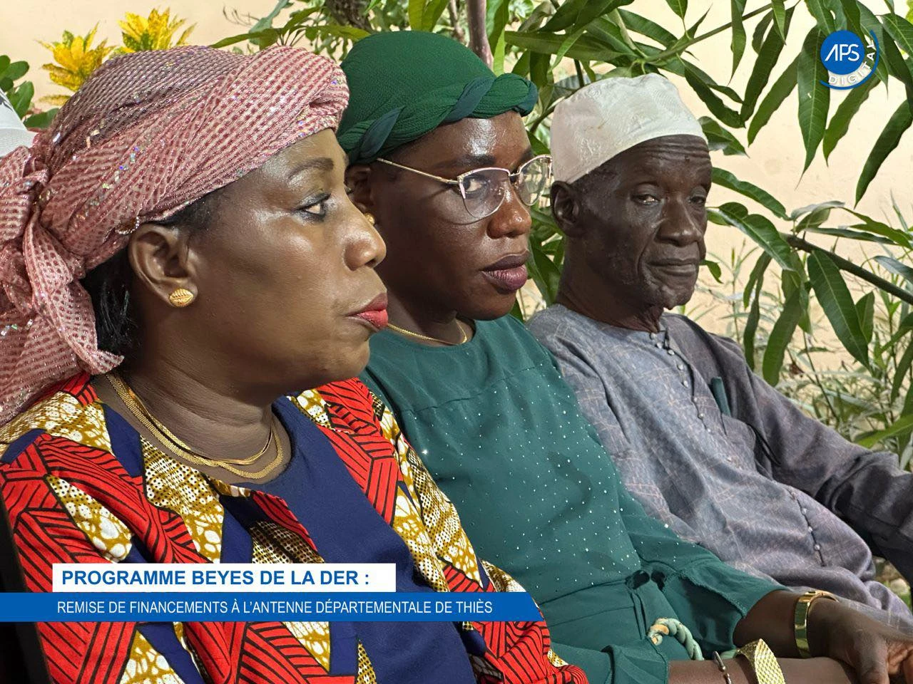 Programme Beyes de la DER : Remise de financements à l'antenne départementale de Thiès