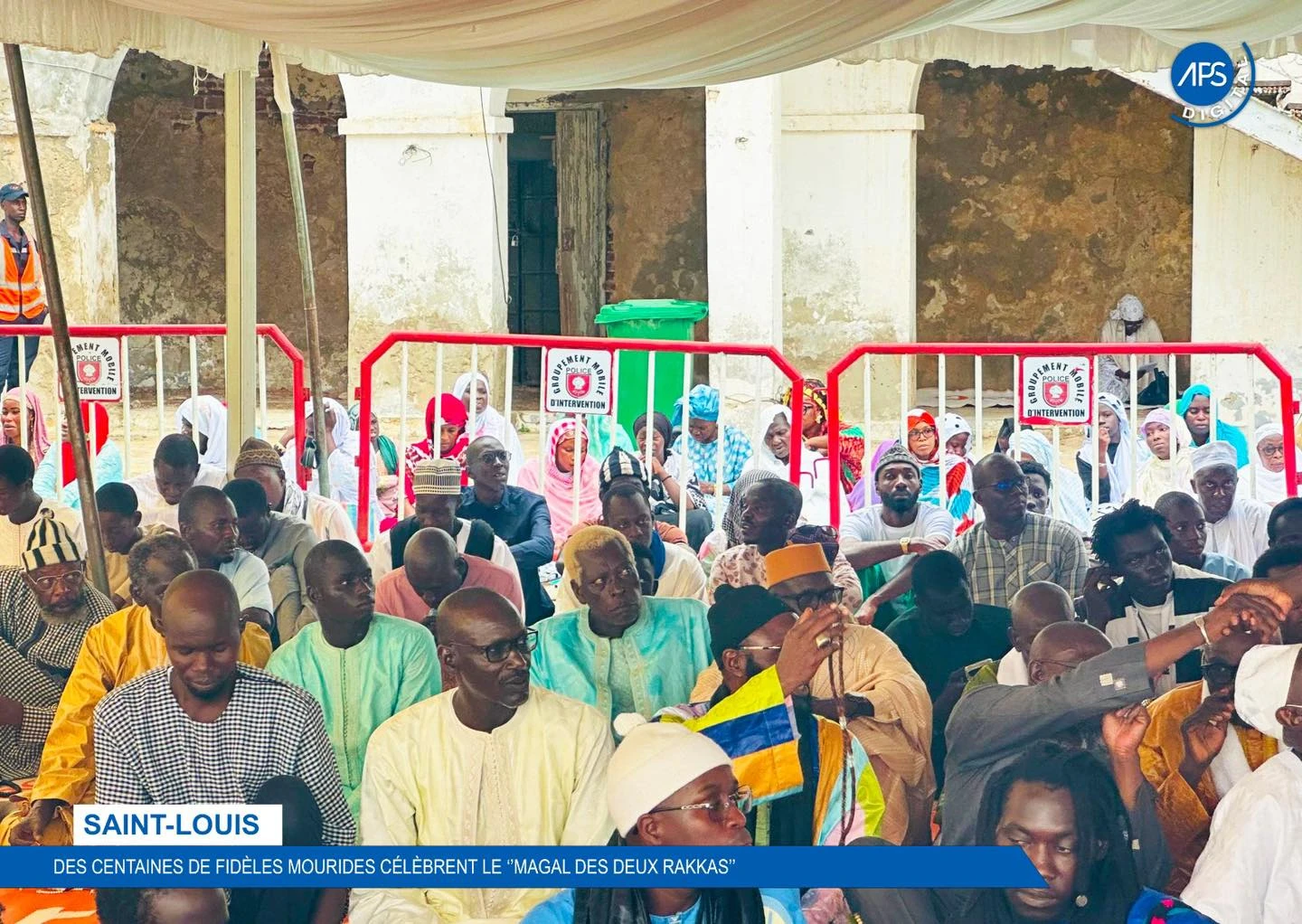Saint-Louis : des centaines de fidèles mourides célèbrent le " Magal des deux Rakkas "