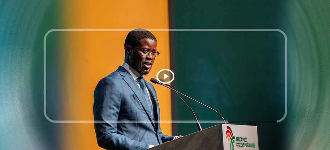 Forum africain sur les systèmes alimentaires : Bassirou Diomaye Faye prône l’autonomie et les solutions endogènes