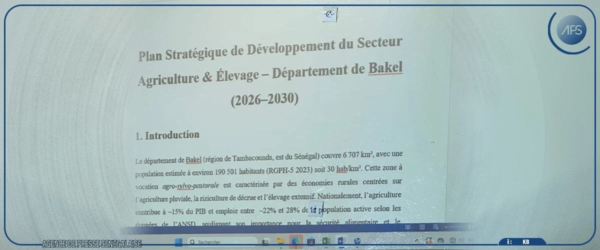 Bakel : un plan de développement de l'agriculture et de l'élevage en gestation