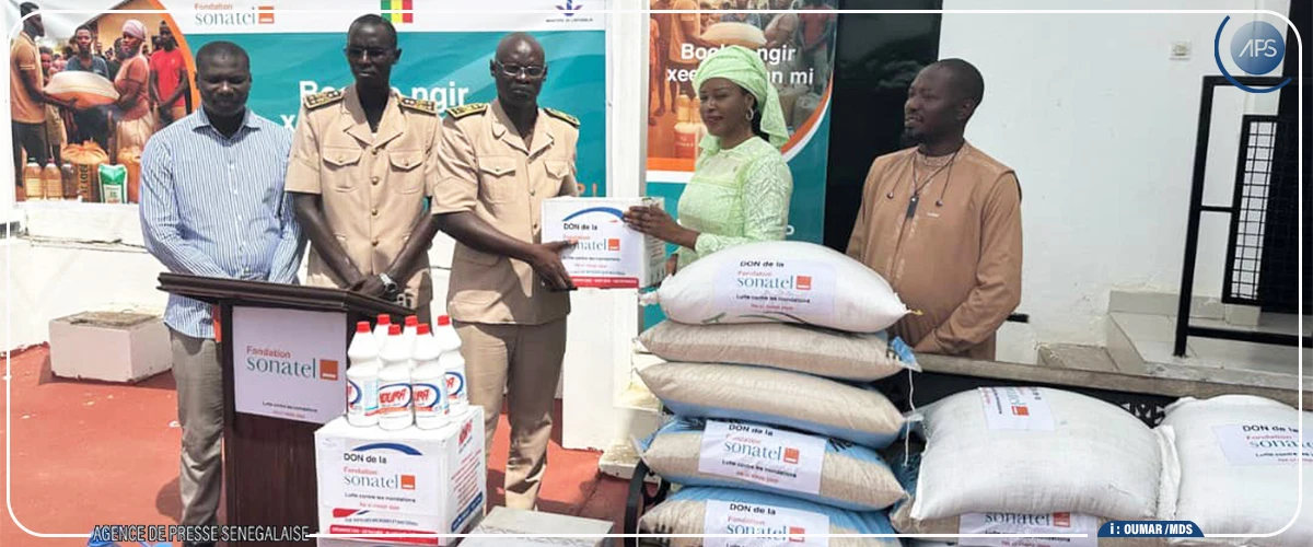 La fondation Sonatel offre 143 kits alimentaires et d’hygiène aux sinistrés de Diourbel et Touba  ‎