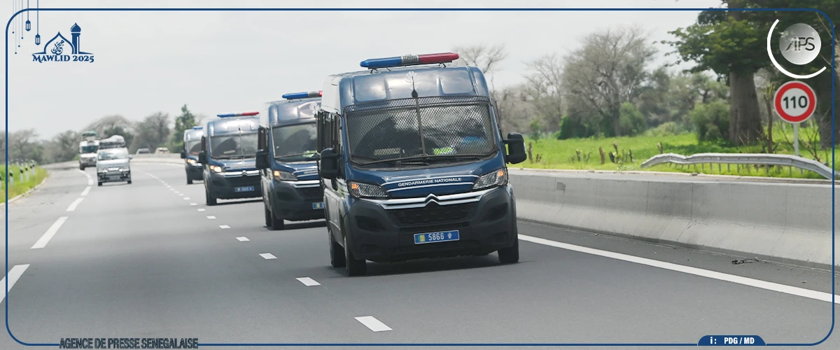 Tivaouane : près de 2 600 gendarmes, d'importants moyens roulants et des drones déployés (officiel)