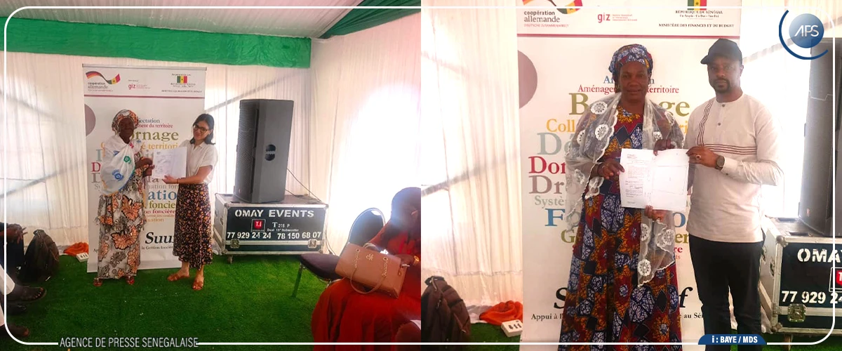 Accès au foncier : des attestations de délibération à une cinquantaine de femmes de Latmingué