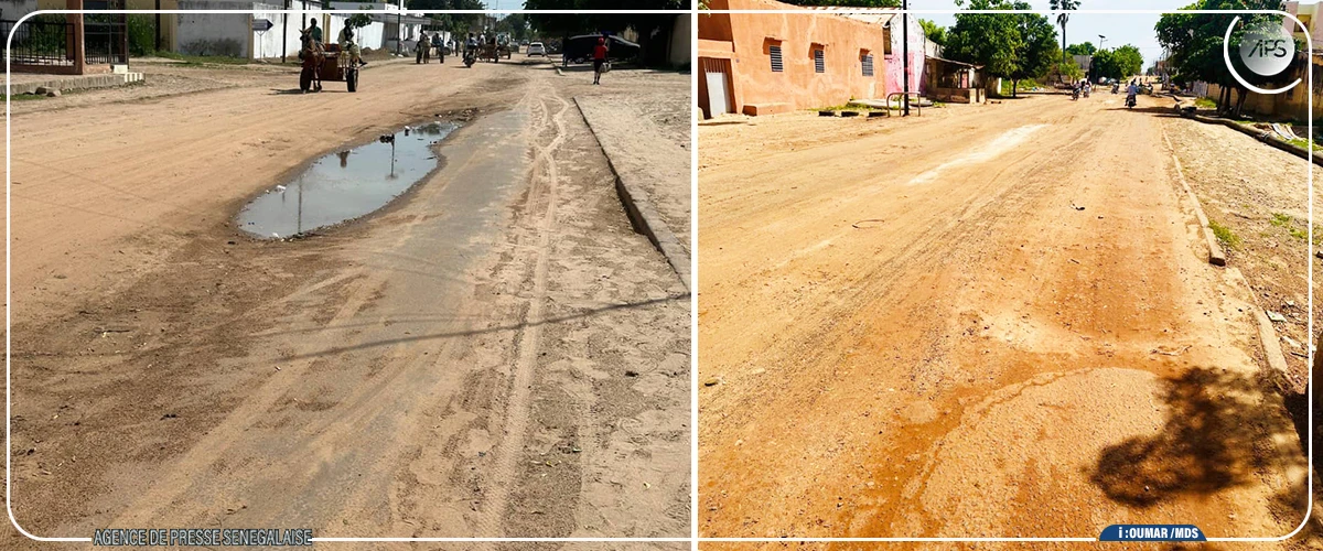 A Diourbel, la dégradation avancée des routes freine la mobilité