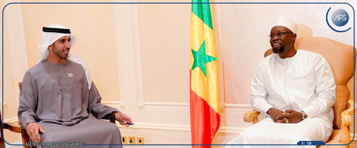 Ousmane Sonko reçu par Cheikh Mansour Bin Zayed Al Nahyan, le vice-président émirati
