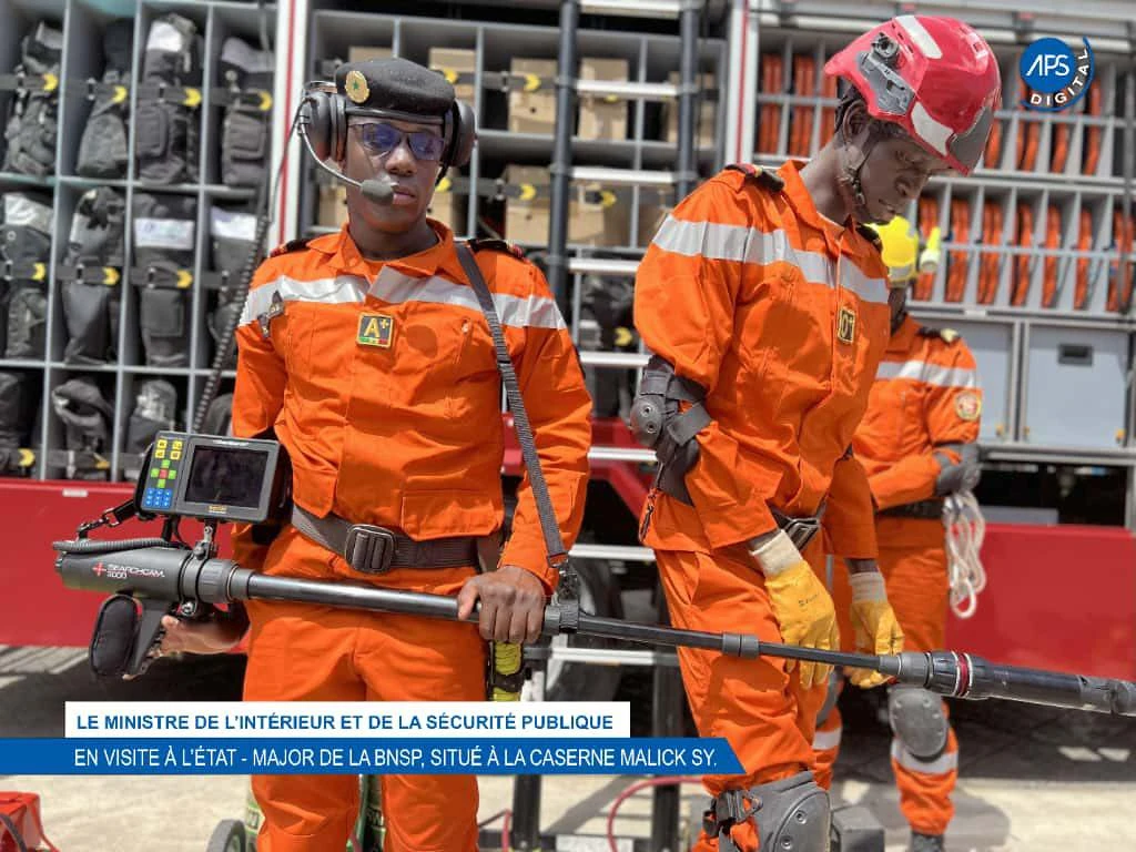 Le ministre de l'intérieur et de la sécurité publique : En visite à l'Etat - Major de la BNSP, situé à la caserne Malick Sy