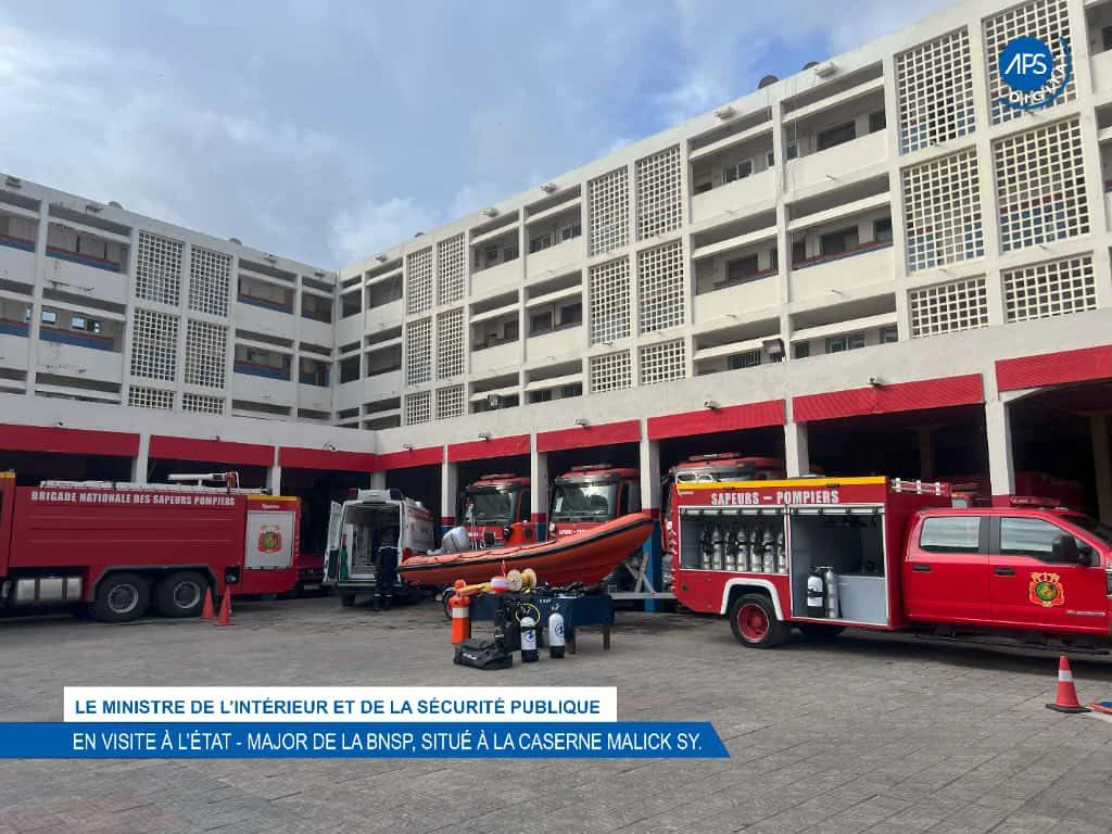 Le ministre de l'intérieur et de la sécurité publique : En visite à l'Etat - Major de la BNSP, situé à la caserne Malick Sy