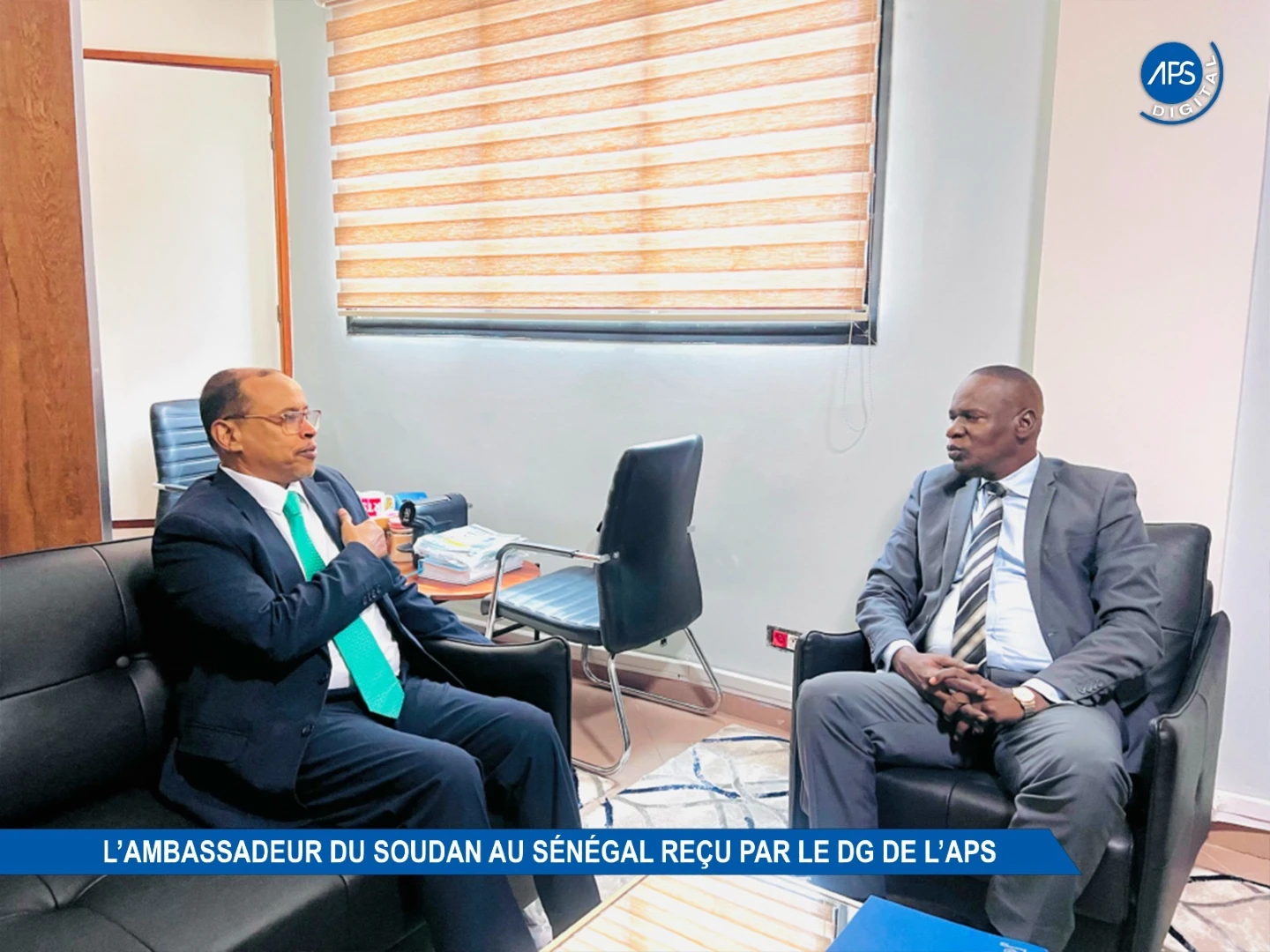L'ambassadeur du Soudan au Sénégal reçu par le DG de l'APS