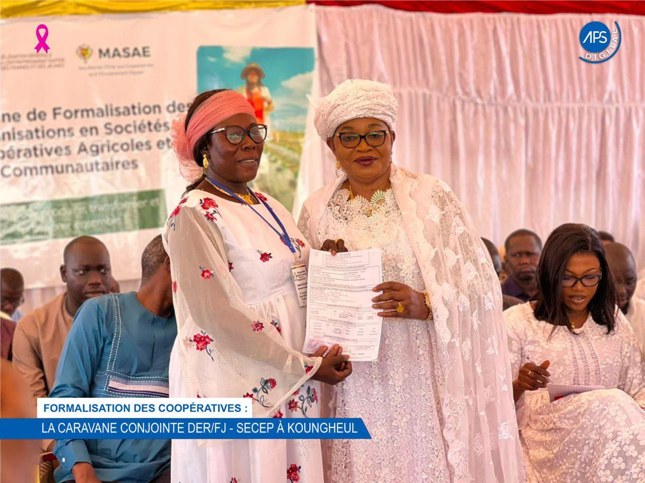 Formalisation des coopérative : La caravane conjointe DER / FJ - SECEP à Koungheul 