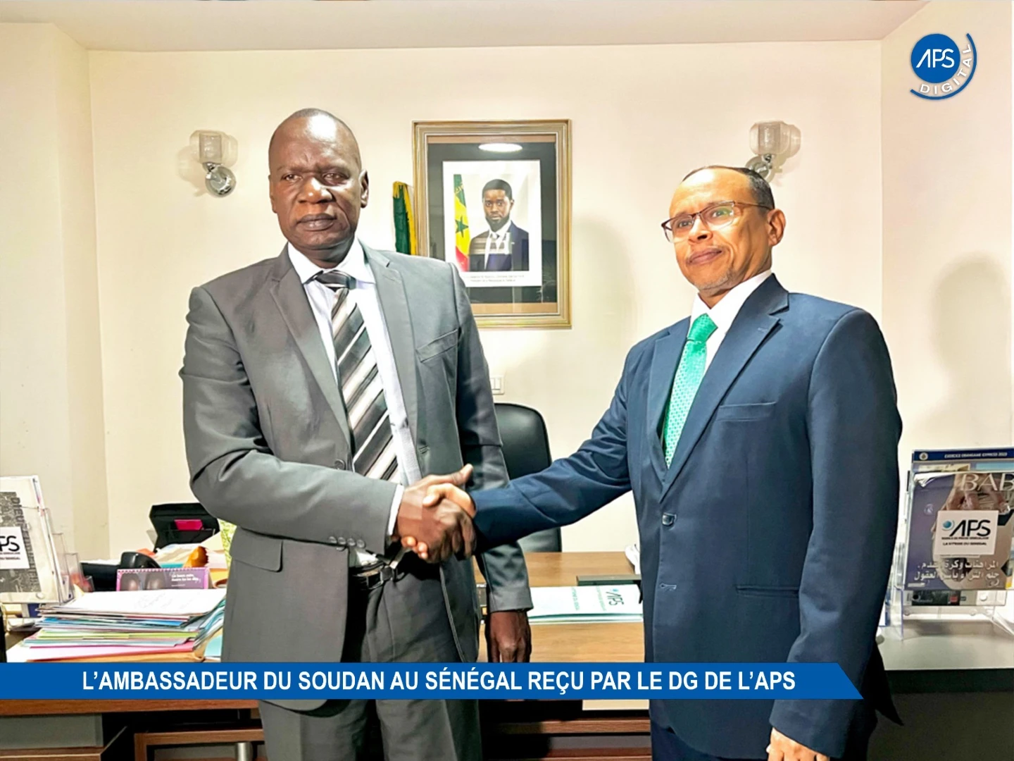 L'ambassadeur du Soudan au Sénégal reçu par le DG de l'APS