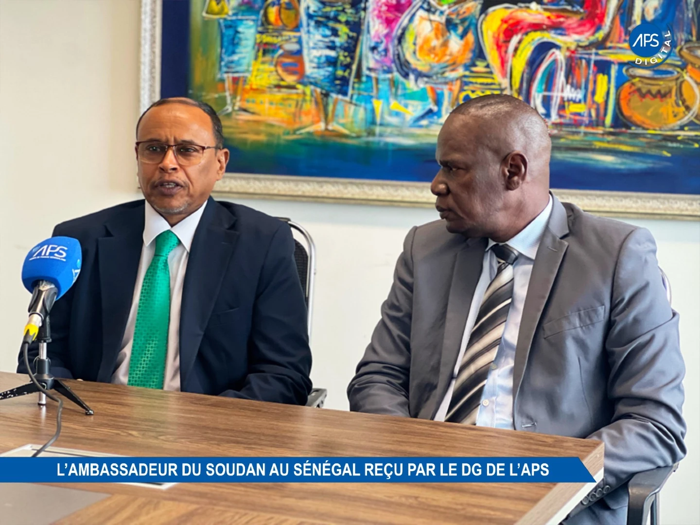 L'ambassadeur du Soudan au Sénégal reçu par le DG de l'APS