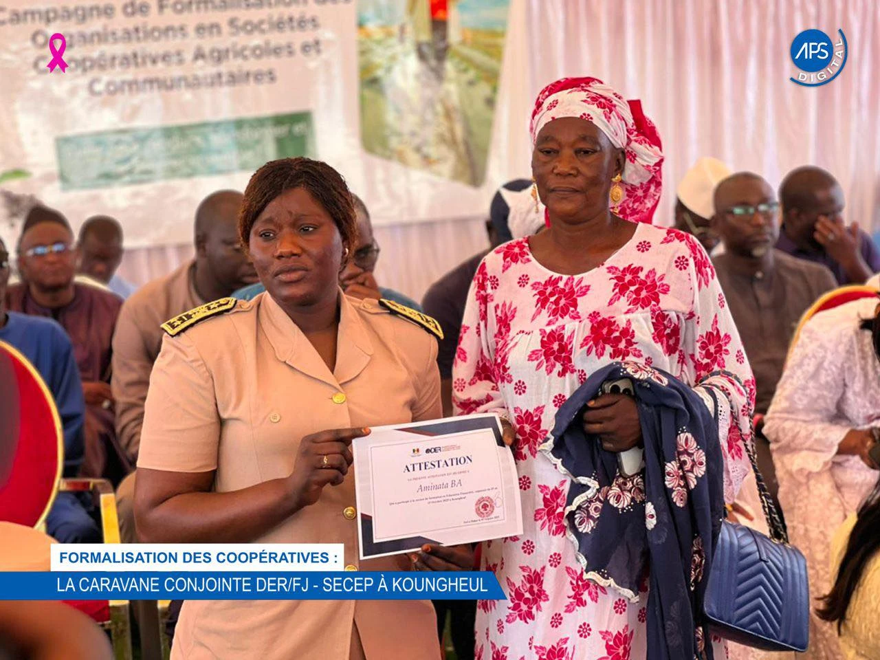 Formalisation des coopérative : La caravane conjointe DER / FJ - SECEP à Koungheul 